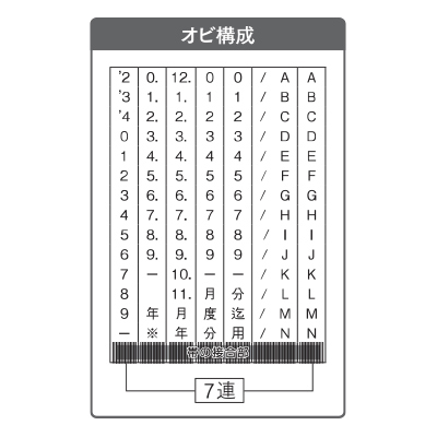製造所固有記号用(ゴシック体)