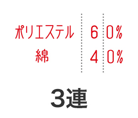 テクノタッチ回転印紡績用3連